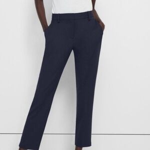 Theory Navy Blue Straight Leg Dress Pants Trousers size 4